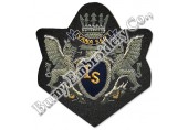 Bullion Wire Hands Embroidered Badges